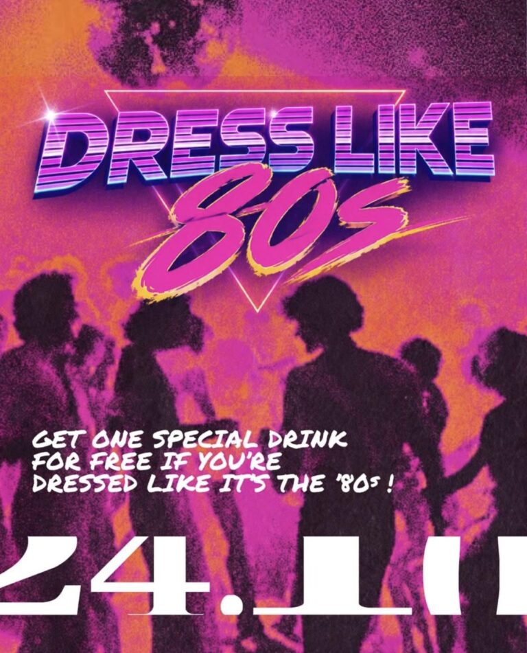 Flyer: DRESS LIKE THE 80S – Pfiff Konstanz