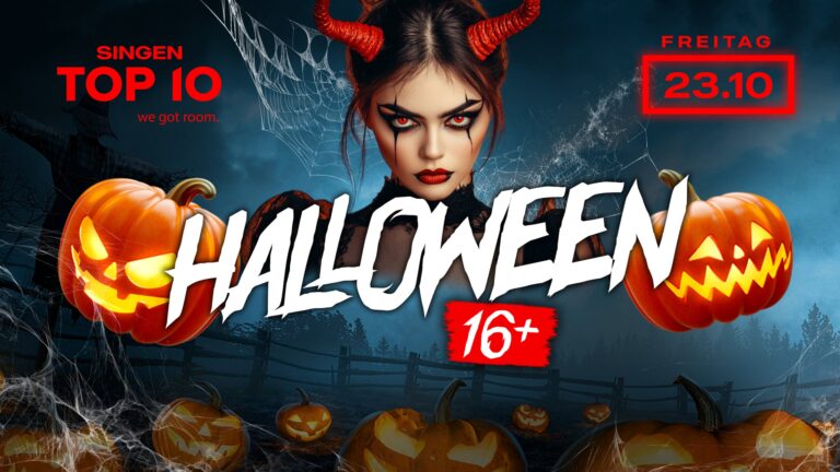Flyer: Halloween 2K26 // 16+ – Top10 Singen