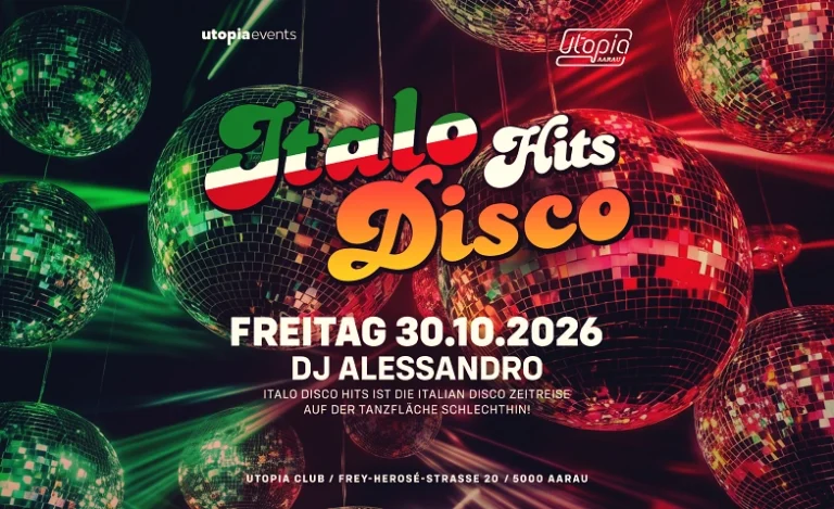 Flyer: ITALO DISCO HITS – Utopia-Club Aarau