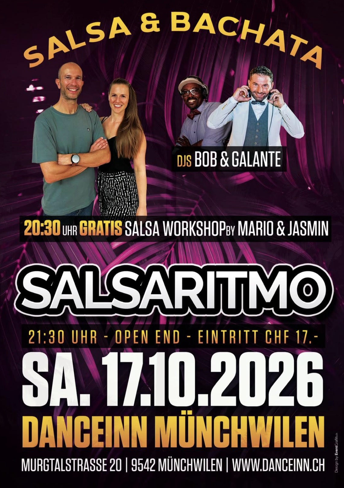 SALSARITMO - DIE KULT SALSA PARTY - Dance Inn Schlosshof Münchwilen