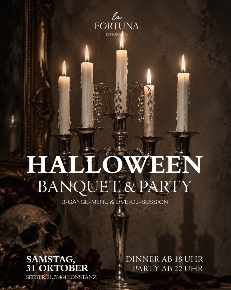 Flyer: HALLOWEEN BANQUET & PARTY – La Fortuna Konstanz