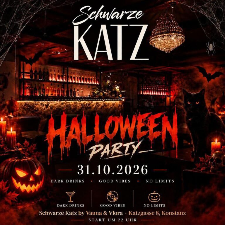 Flyer: HALLOWEEN PARTY – Schwarze Katz Konstanz