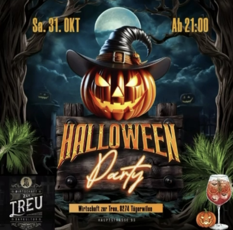 Flyer: Halloween Party – Zur Treu Tägerwilen