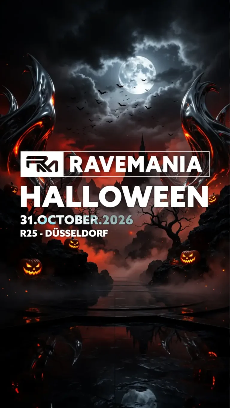 Flyer: RAVEMANIA // HALLOWEEN RAVE SPECIAL 2026 – Düsseldorf