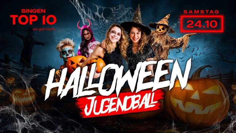 Flyer: HALLOWEEN TEENIE PARTY! – Top10 Singen