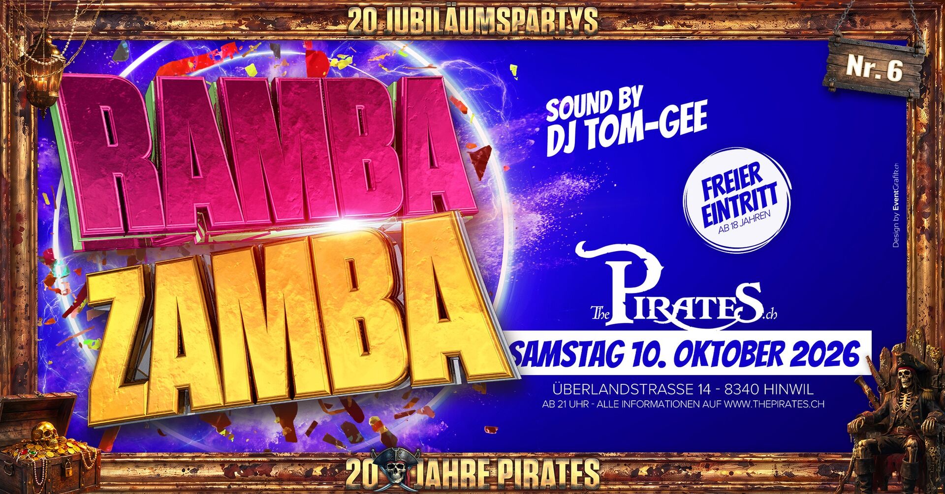 Ramba Zamba – Die wilde Nacht! – The Pirates Hinwil