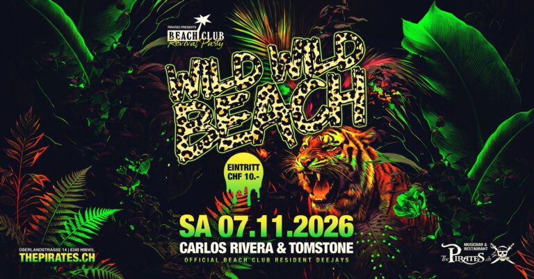 Flyer: We Love Ibiza – Beach Club Revival Party – The Pirates Hinwil