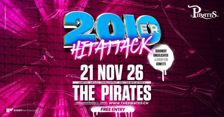 Flyer: 2010er Hit Attack – The Pirates Hinwil